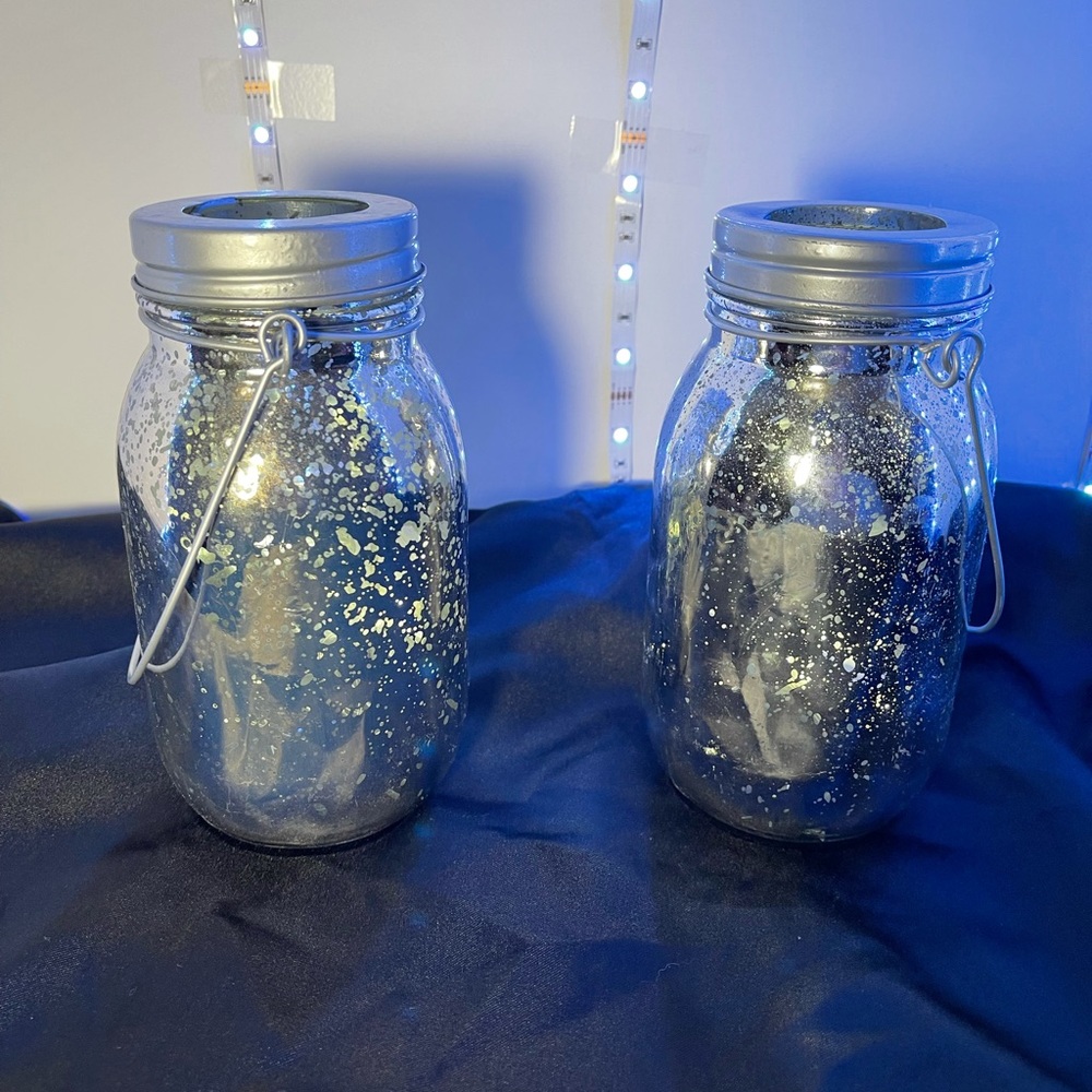 Glass Hanging Lanterns.